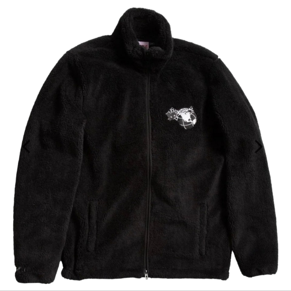 Staple Pigeon x Hello Kitty Collaboration Men's Sherpa Mock Neck Jacket, 3XL